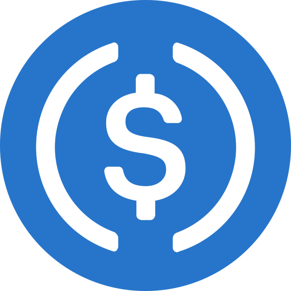 El logo de USDC
